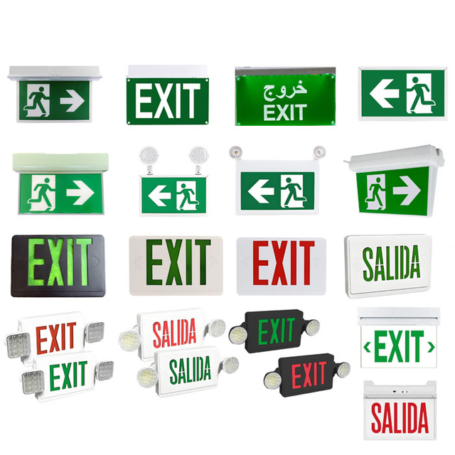 BAIYI ODM OEM Wall-mounted LED Exit Sign Emergency Lamp
