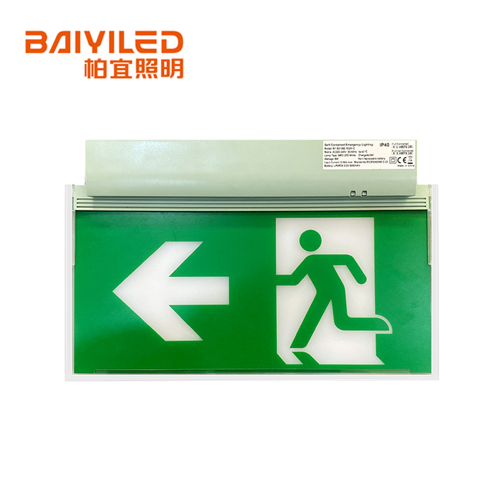 Wholesale Exit Sign Fire-fighting Sign Light Emergency Lighting Double Sided Led BY-B2108E-S32L-C