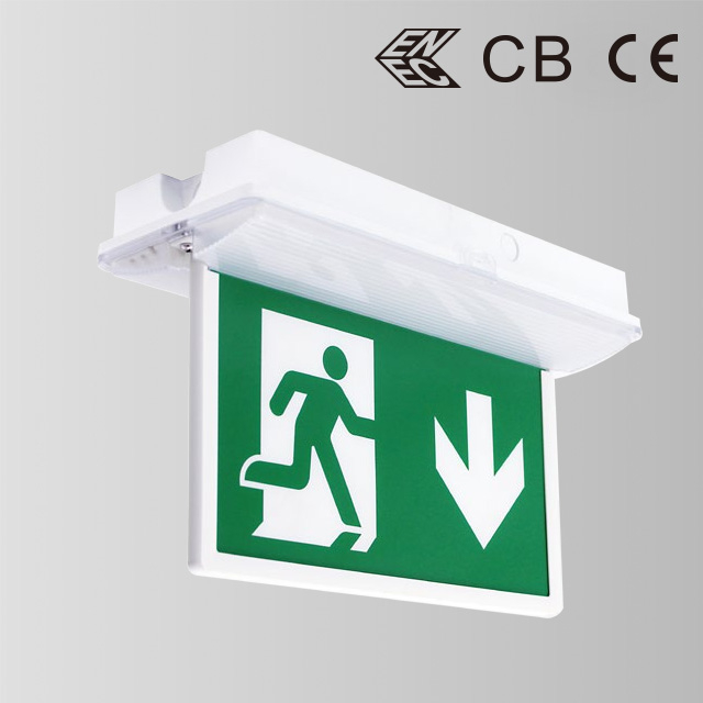 Green Running Man Double Sided Exit Light Exit Sign EMERGENCY EXIT SIGN BY-B2136E