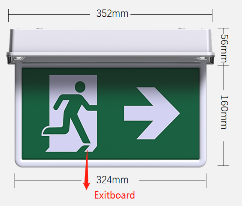RUNNING MAN BOARD AND ONE BLANK LEGEND BY-Z2445E2-Exit Sign